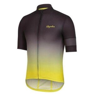 Rapha Black and Yellow Gradient Men's Cycling Jersey